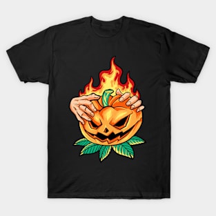 burning pumpkin T-Shirt